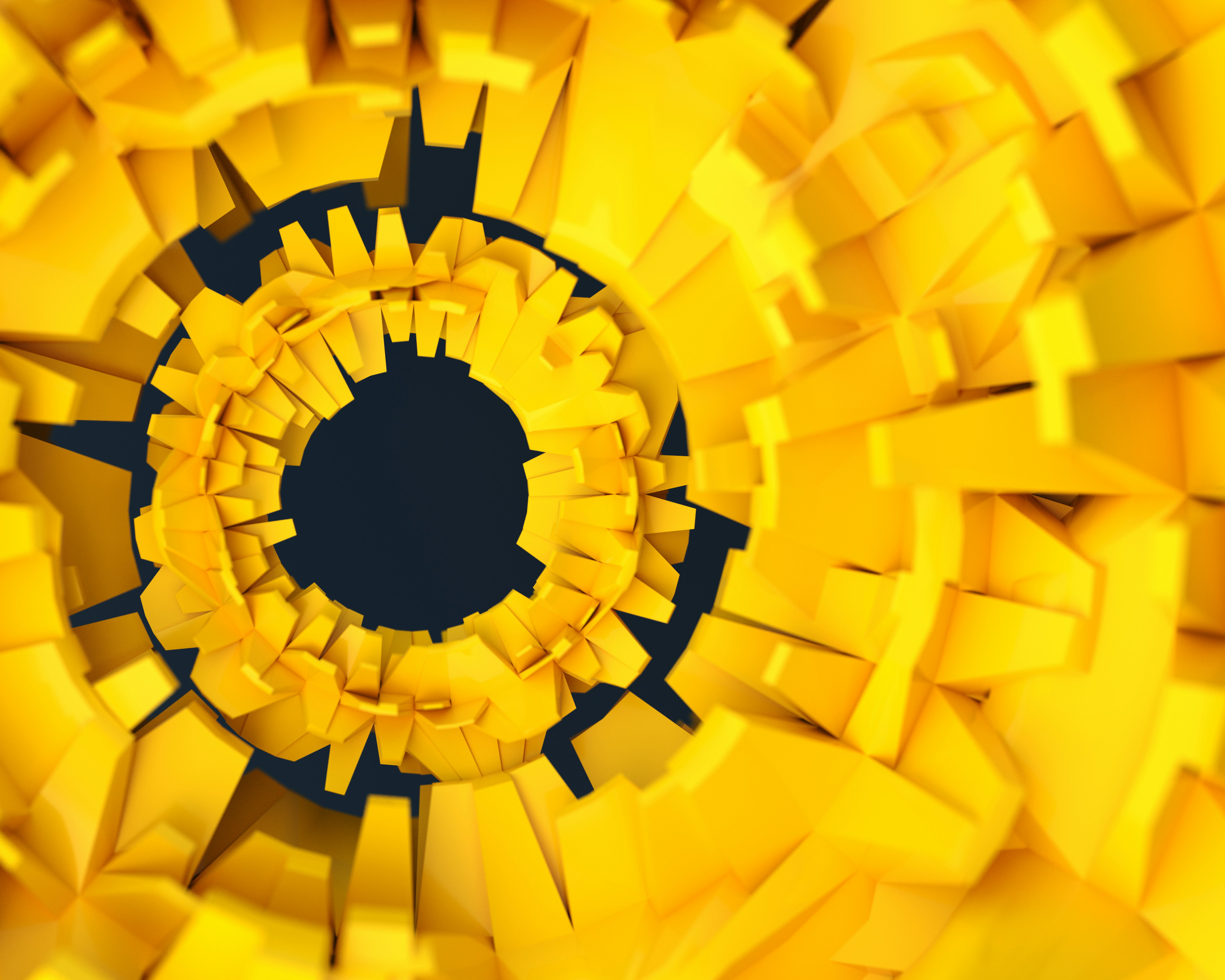 Yellow abstract pattern.