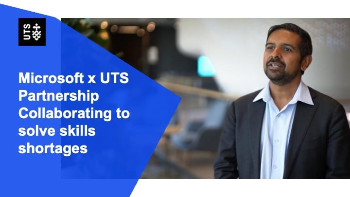 Microsoft x UTS Partnership, Collaborating to solve skills shortages
