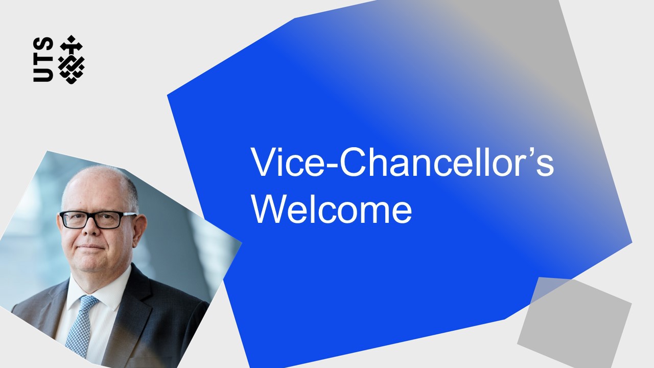 YouTube video still depicting Andrew Parfitt, the Vice Chancellor of UTS.